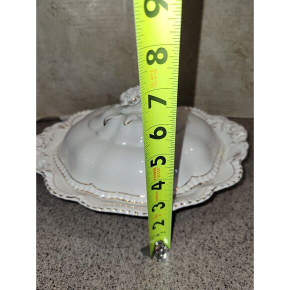 John Maddock & Sons Royal Vitreous China Antique Covered Server & Gravy boat - Picture 10 of 10